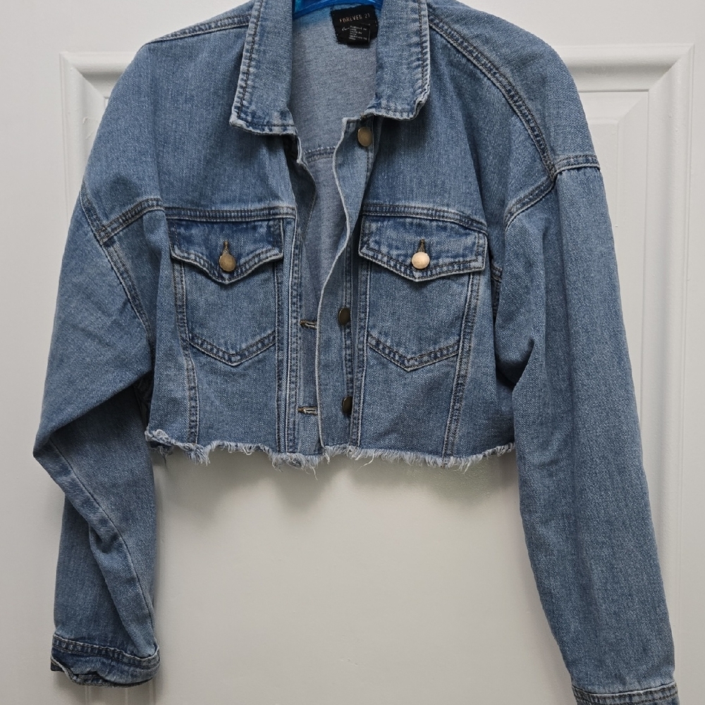 Denim Cropped Jacket